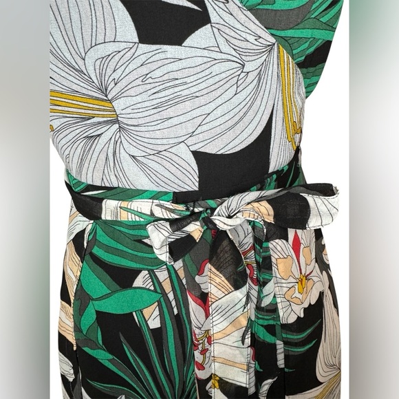 Guess Black and Green Floral Jumpsuit - Picture 6 of 9